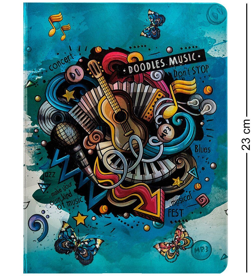 BM-01/1 Блокнот бол. «Звуки музыки» (3D твердая обложка)