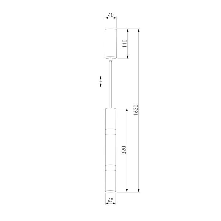 Подвесной светодиодный светильник Eurosvet Axel 50210/1 LED черный