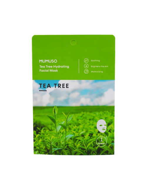 Увлажняющая маска для лица с экстрактом чайного дерева Mumuso