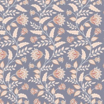 Восточный вертикальный орнамент на сером. (Дизайнер Irina Skaska)