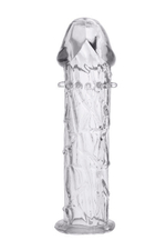 Стимулирующая силиконовая рельефная насадка Toyfa (Цвет: прозрачный)