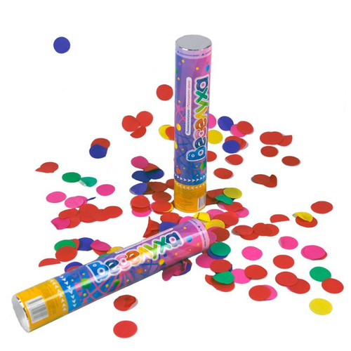 Пневмохлопушка Разноцвет Круги 30 см / 1 шт. /