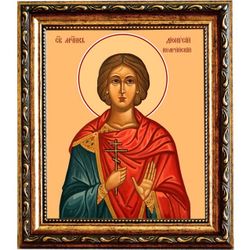 Дионисий Кесарийский (Палестинский) мученик. Икона на холсте