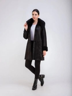 Дубленка натуральная длинная Турция
