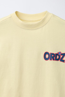 ZARA ФУТБОЛКА С ЛОГОТИПОМ, ЖЕЛТЫЙ