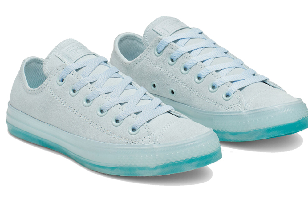 Converse All Star Get Tubed Anti-Slip Wear-Resistant Lightweight Low Canvas Shoes Light Blue