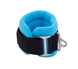 Ремень для тренировки мышц бедра и ягодиц регулируемый синий (F0-кольцо)