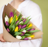 Bouquet of 25 tulips