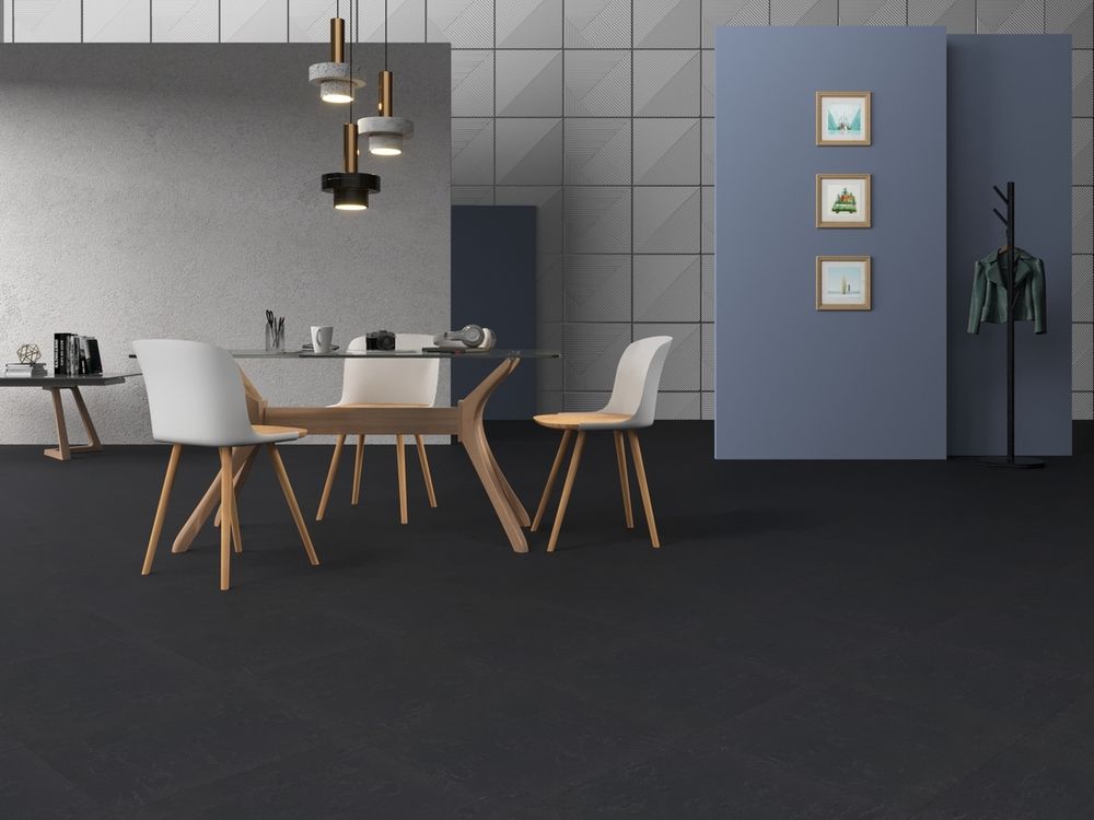 Натуральный линолеум Marmoleum Modular te3725 Welsh Slate