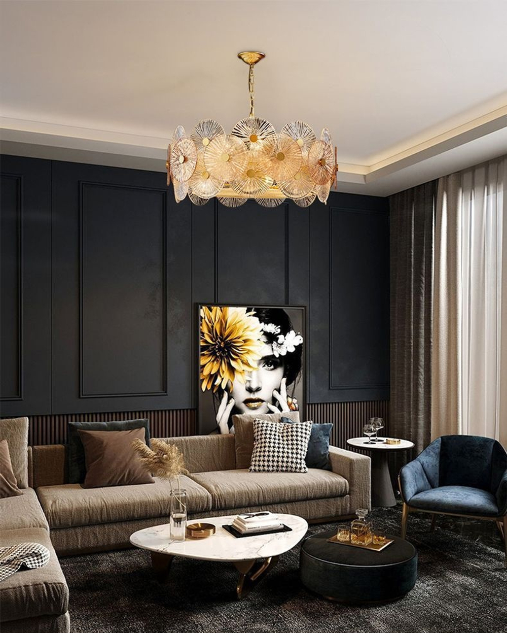 Люстра 8848-80 gold