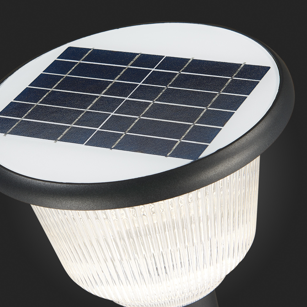 SL9502.405.01 Светильник уличный наземный ST-Luce Черный/Черный, Прозрачный LED 1*2W 3000-6000K SOLARIS