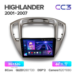 Teyes CC3L 9"для Toyota Highlander 2001-2007