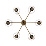 SL1404.303.06 Люстра подвесная ST-Luce Латунь/Прозрачный E14*6 40W ВЕРИТАС