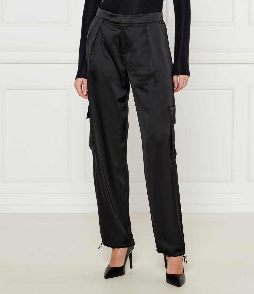 Сатиновые штаны карго C_Targov BOSS ORANGE - черный(50524253)