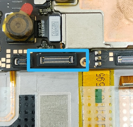 Realme 9 Pro 5G (RMX3471) / (RMX3471) / FPC коннектор дисплея (на плату)