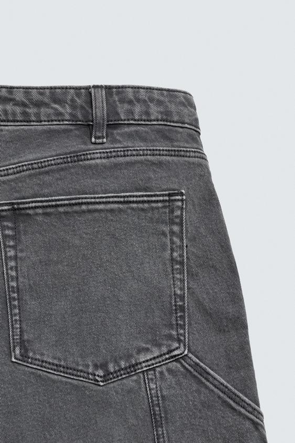 ZARA ШОРТЫ КАРГО С КАРМАНОМ, ТЕМНО-СЕРЫЙ