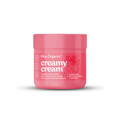 MISS ORGANIC молочко для рук и тела сливочное 140 мл.