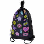 Мешок для обуви ЮНЛАНДИЯ с ручками, боковой карман на молнии, 46х36 см, "Patches", 272406