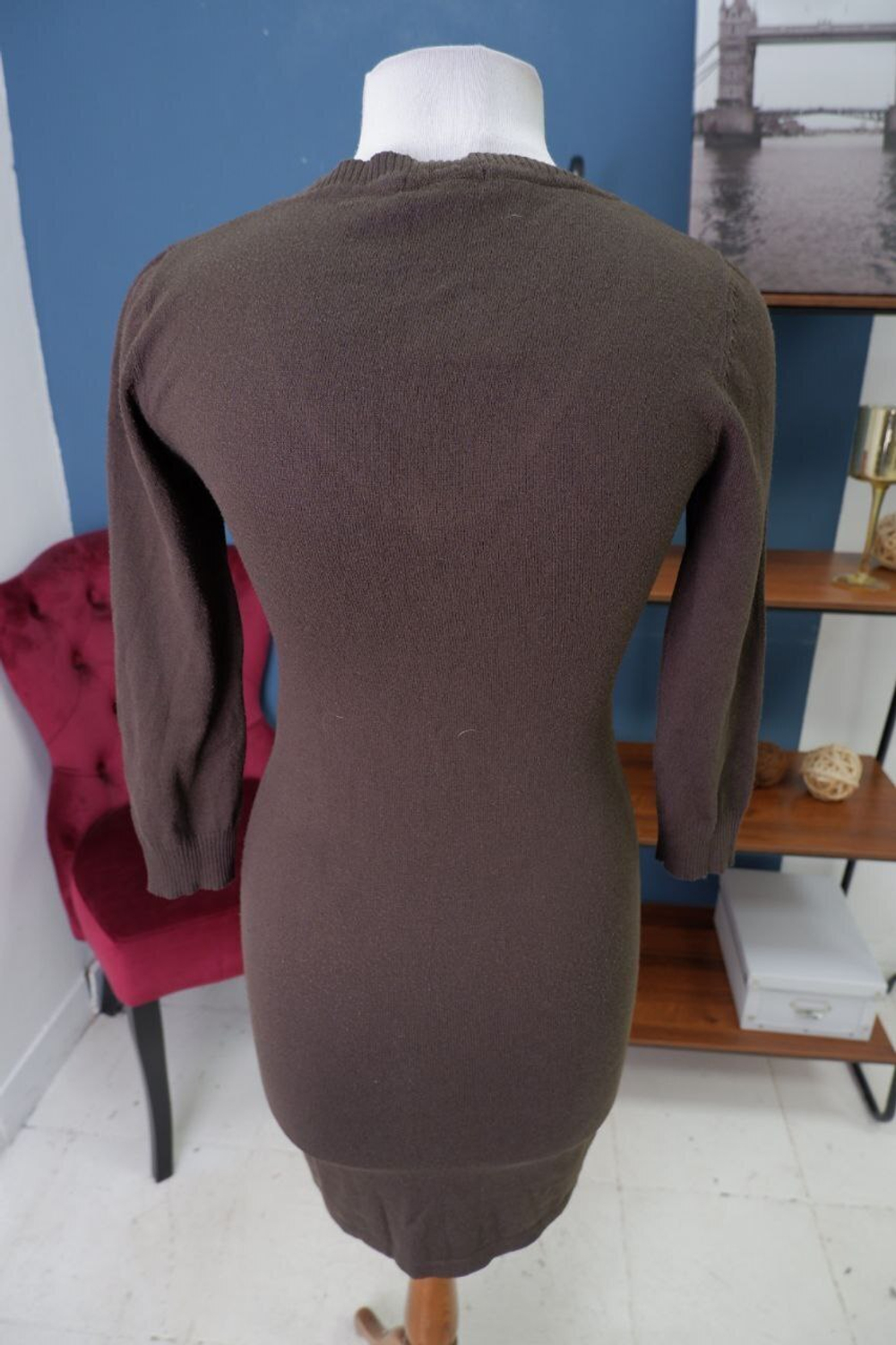 Платье H&M коричневое 44 размер