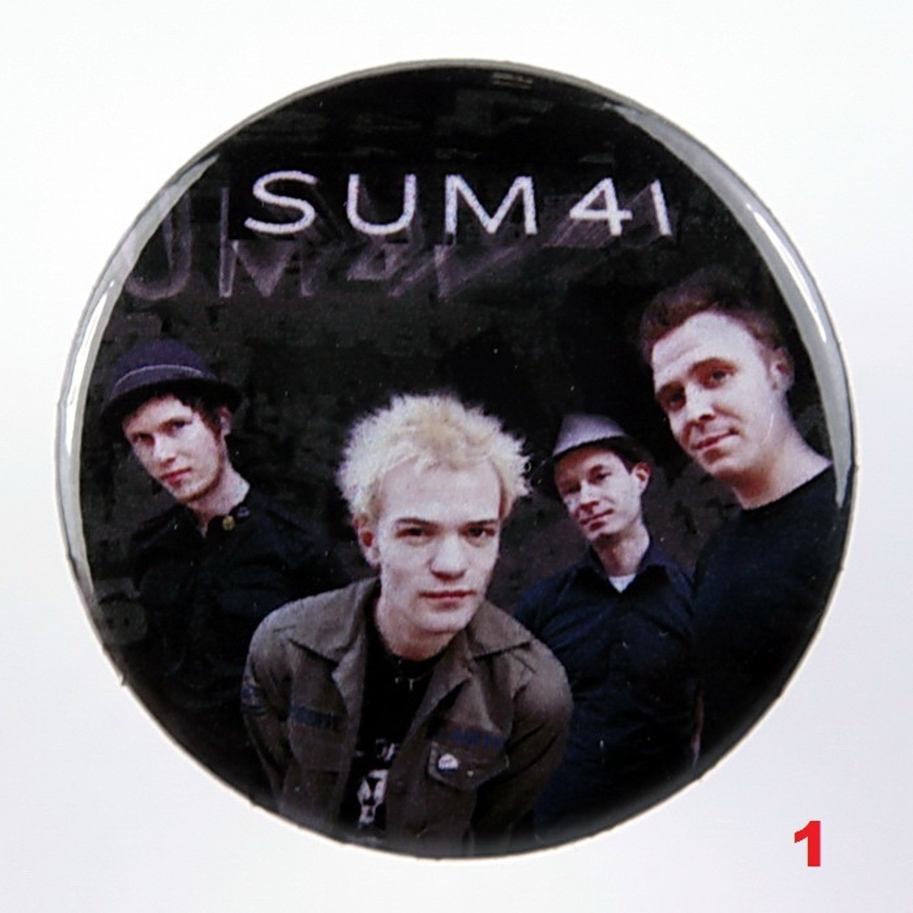 Значок Sum 41 (36 мм) ( в ассортименте )