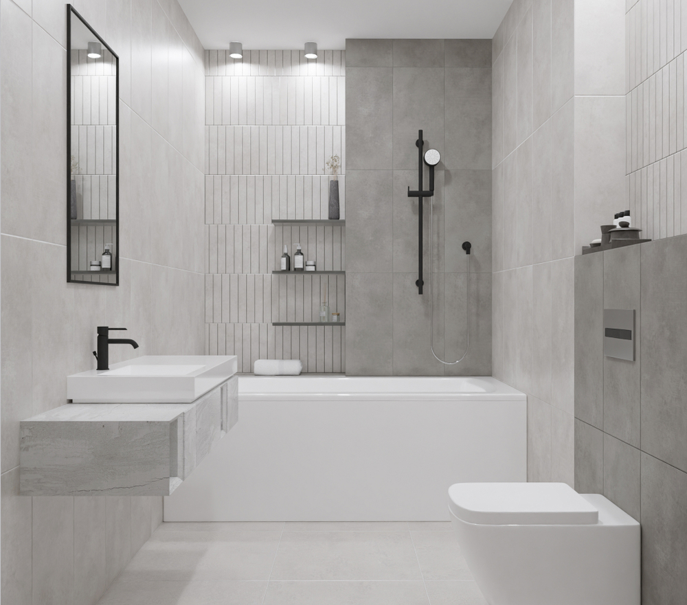 Плитка настенная Azori Cemento 31.5x63 см 1.59 м² матовая цвет серый