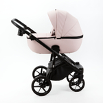 Детская универсальная коляска Adamex NOLA Deluxe 2 в 1 N-SA15 (Розовая пудра экокожа)