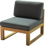 Модуль деревянный центральный Tagliamento Booka, натуральный, темно-серый