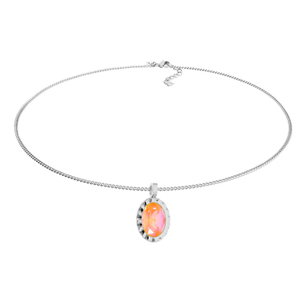 Колье Qudo TIVOLA UNICA big (S/P) Crystal orange ignite 3 cm 420713