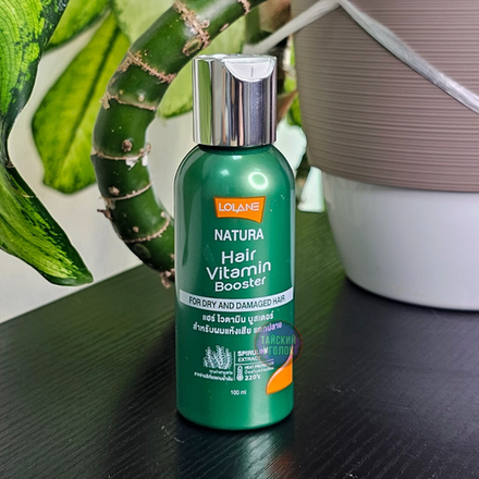 Свыворотка бустер LOLANE для волос Для сухих и поврежденных 100 мл. зеленая