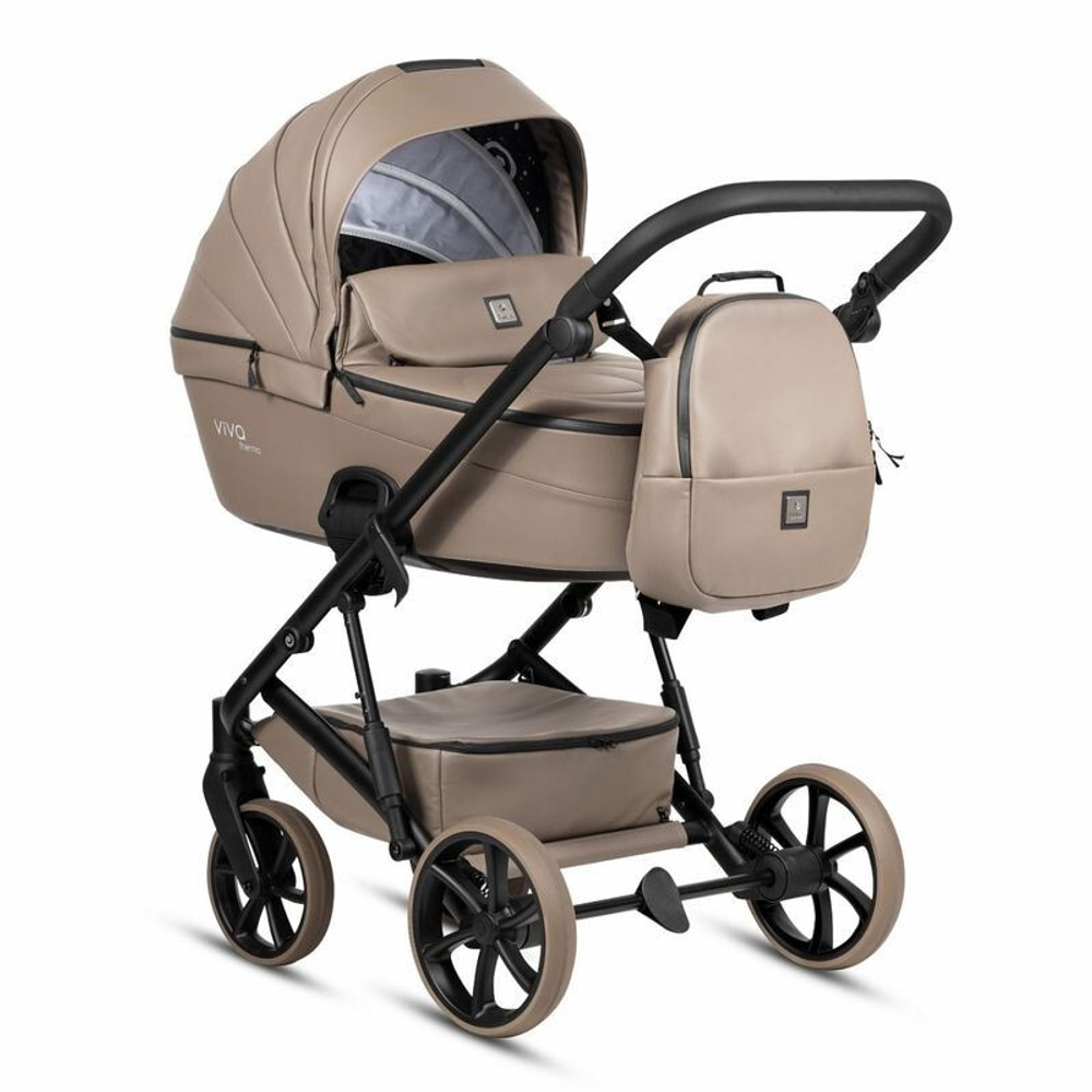 Коляска 2 в 1 Tutis Viva 6+ Leather Cappuccino