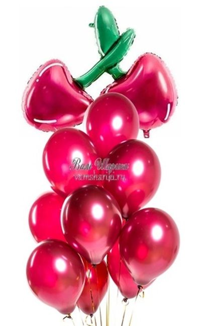 Букет шаров "Дикая черешня"