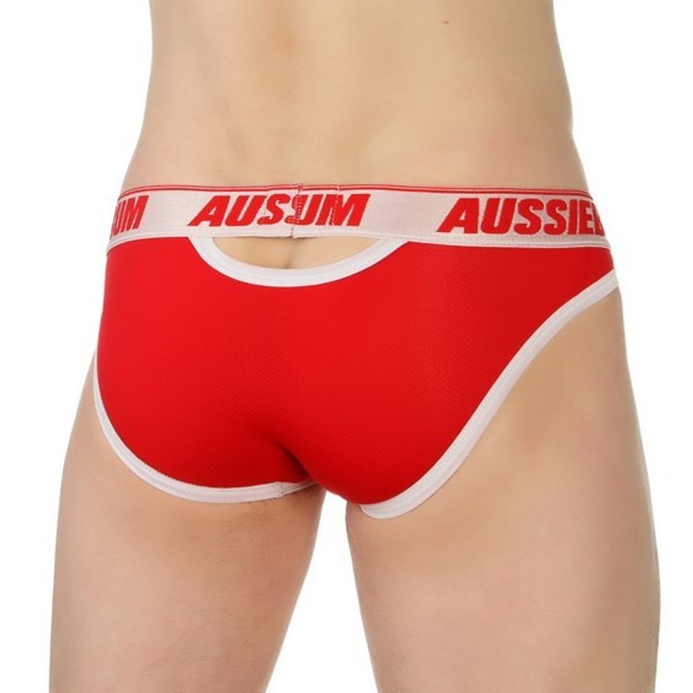 Мужские трусы брифы красные AussieBum RED Brief
