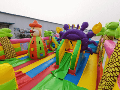 Коммерческий батут "В гостях у дельфинов", 10*6*5 м,