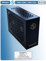 Внешняя видеокарта EGPU Wikingoo T4M3-330W, GIGABYTE 3060 12Gb. Thunderbolt 3/4.