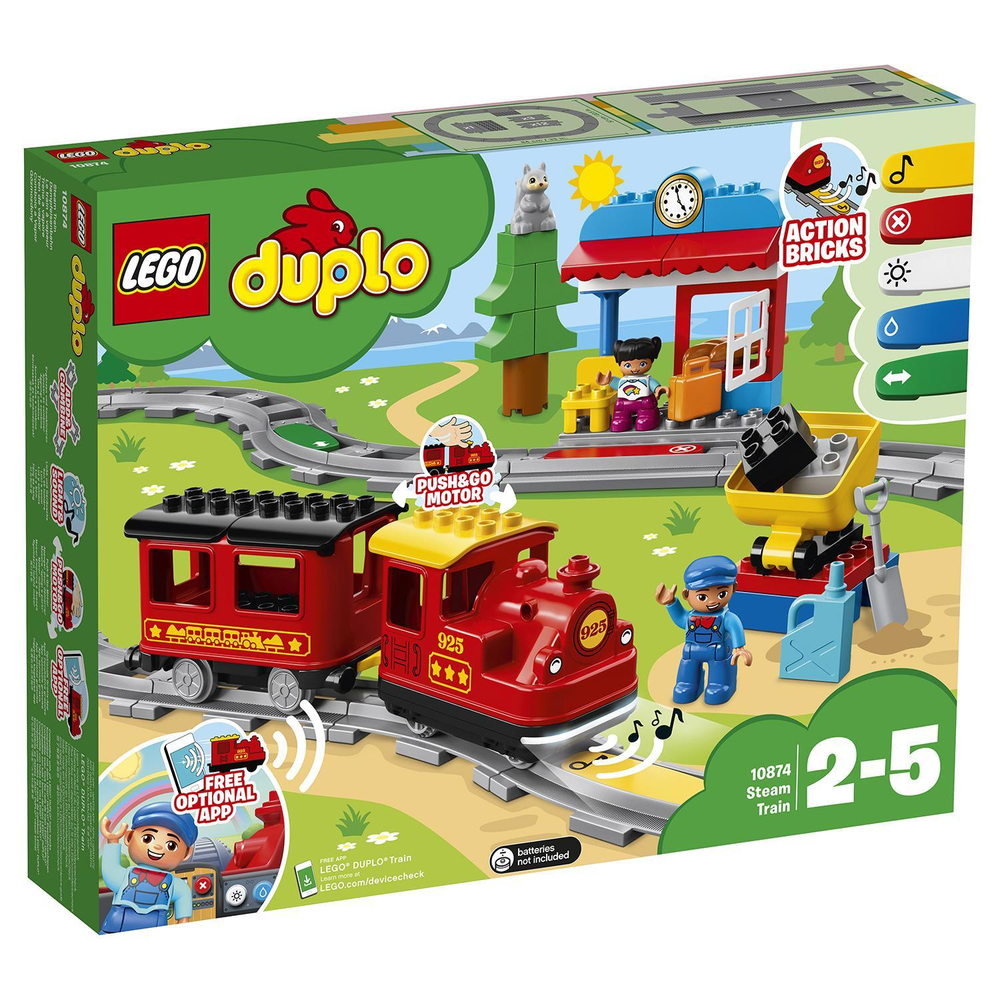 LEGO Duplo: Поезд на паровой тяге 10874 — Steam Train — Лего Дупло