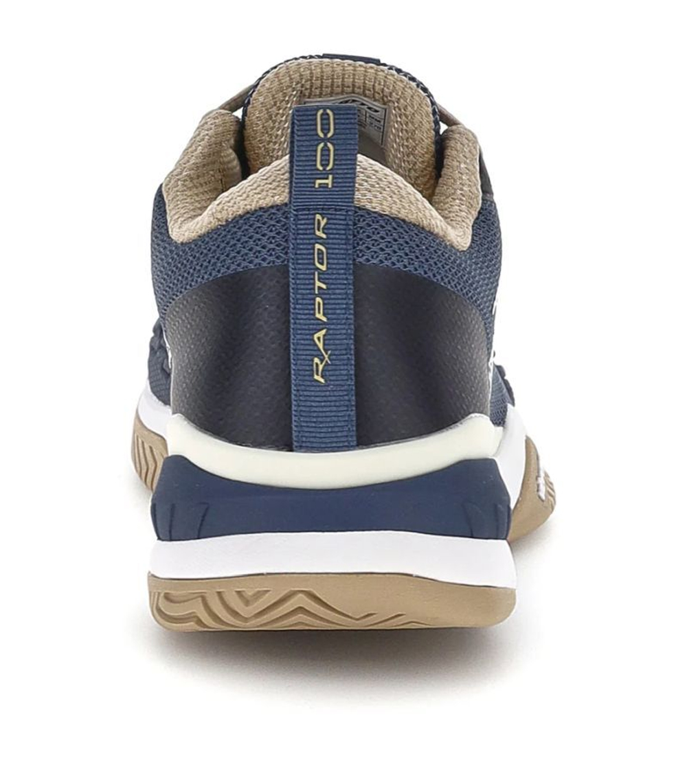 Мужские кроссовки теннисные Lotto Raptor Hyperpulse 100 III SPD - indigo blue/all white/irish beige