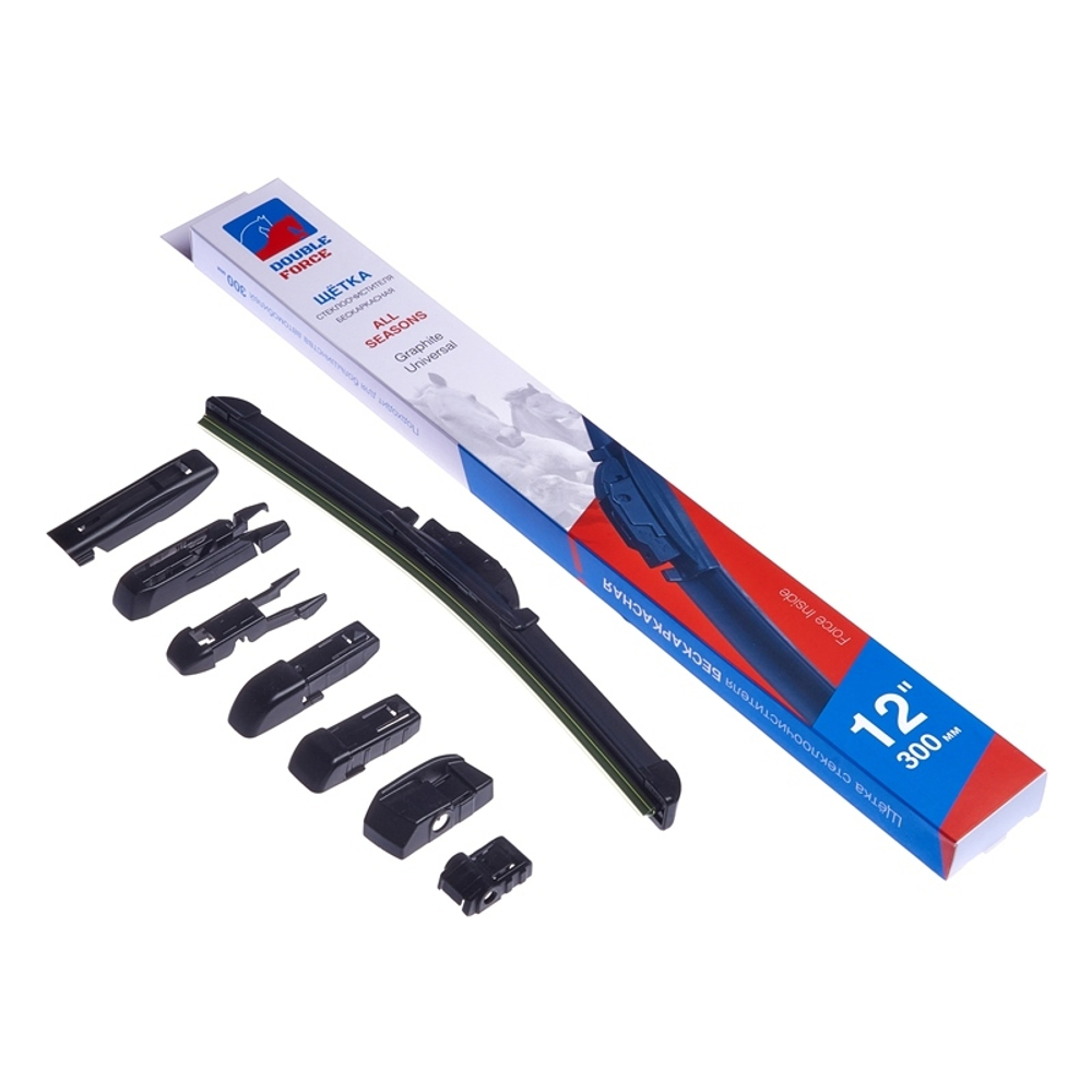 Щетка стеклоочистителя бескаркасная Double Force 300 мм (12") DFF12