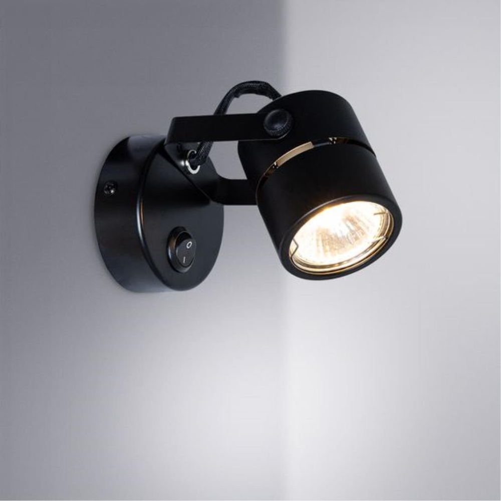 Настенный светильник Arte Lamp MIZAR A1311AP-1BK