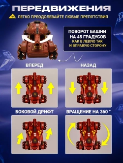 Танк на радиоуправлении с пульками орбизами машинка вездеход