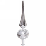 Верхушка на ёлку 23 см «Волшебный узор», Серебро