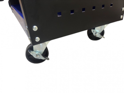 Инструментальная тележка GW-3ST3 BLUE (3 полки, с перфорацией, синяя, Great Wolf)