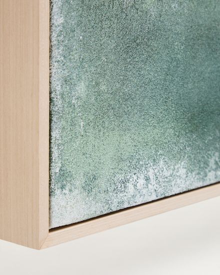 Абстрактная картина Selnar зеленая 60 x 90 см