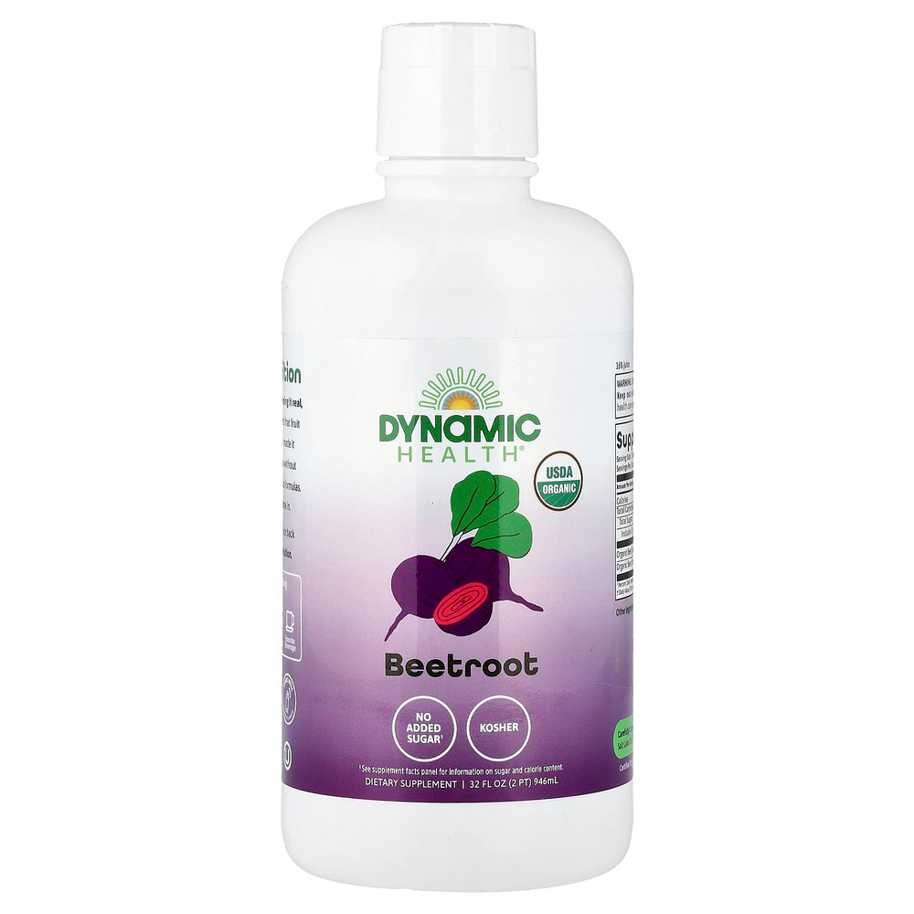 Dynamic Health, Сертифицированная органическая свекла, 946 мл (32 жидк. унц.)