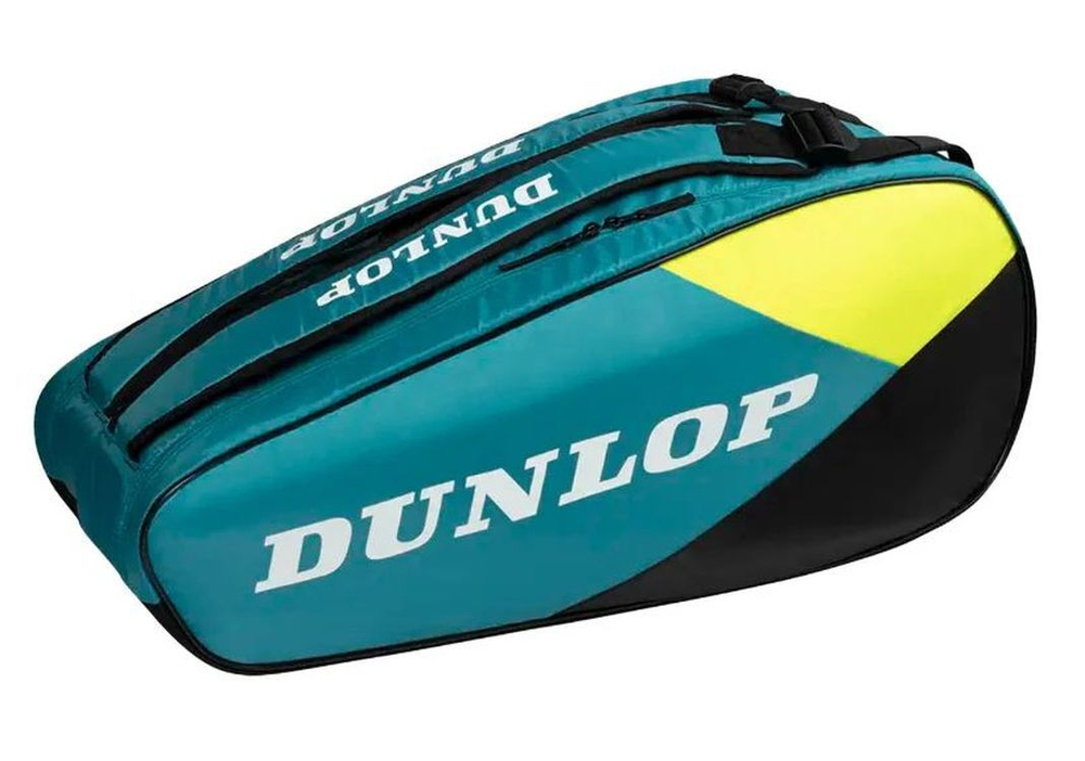 Сумка теннисная Dunlop D Tac SX-Club 6R - teal/black/yellow