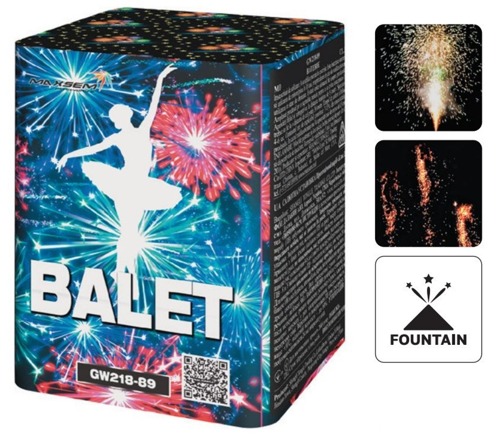 Батарея салютов "Balet" GW218-89 11 залпов * 0.8"  (1/96)