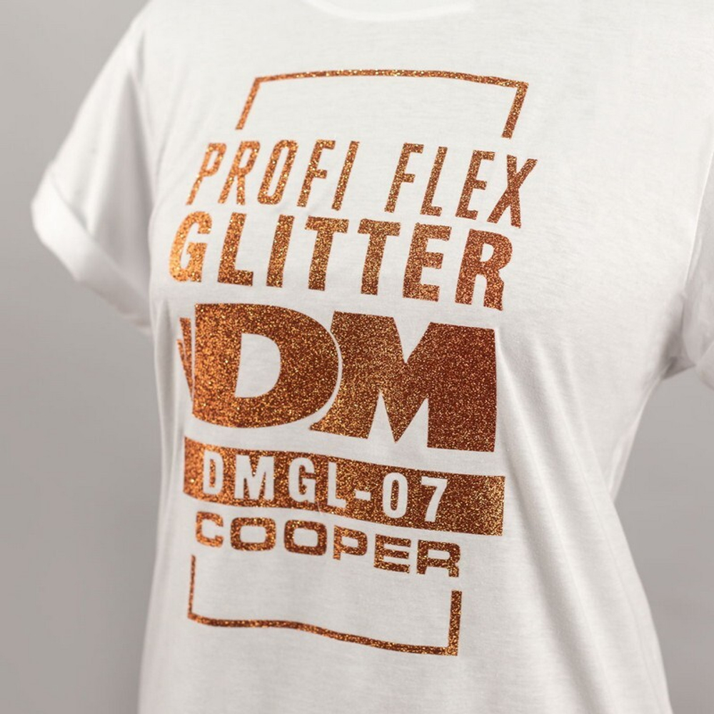 Пленка PROFI FLEX Glitter (DMGL-07) Copper, 1м
