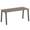 Metal System Стол письменный на А-образном м/к БА.СП-4 Вяз Благородный/Металл Антрацит 1600*720*750