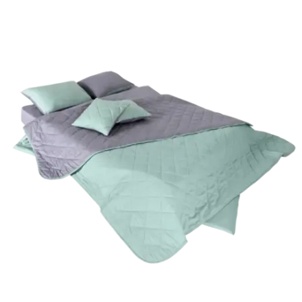 Покрывало + наволочка BuyColor Лаванда/Мята