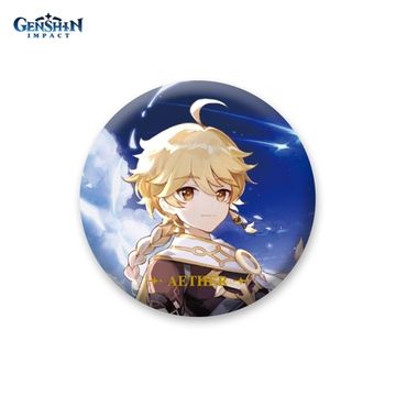 Значок Genshin Impact Character Badge Traveller Aether 6974696616101