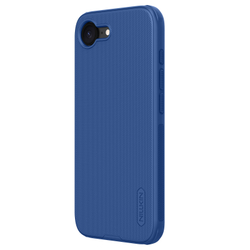Усиленный чехол синего цвета от Nillkin для iPhone 16e, серия Super Frosted Shield Pro